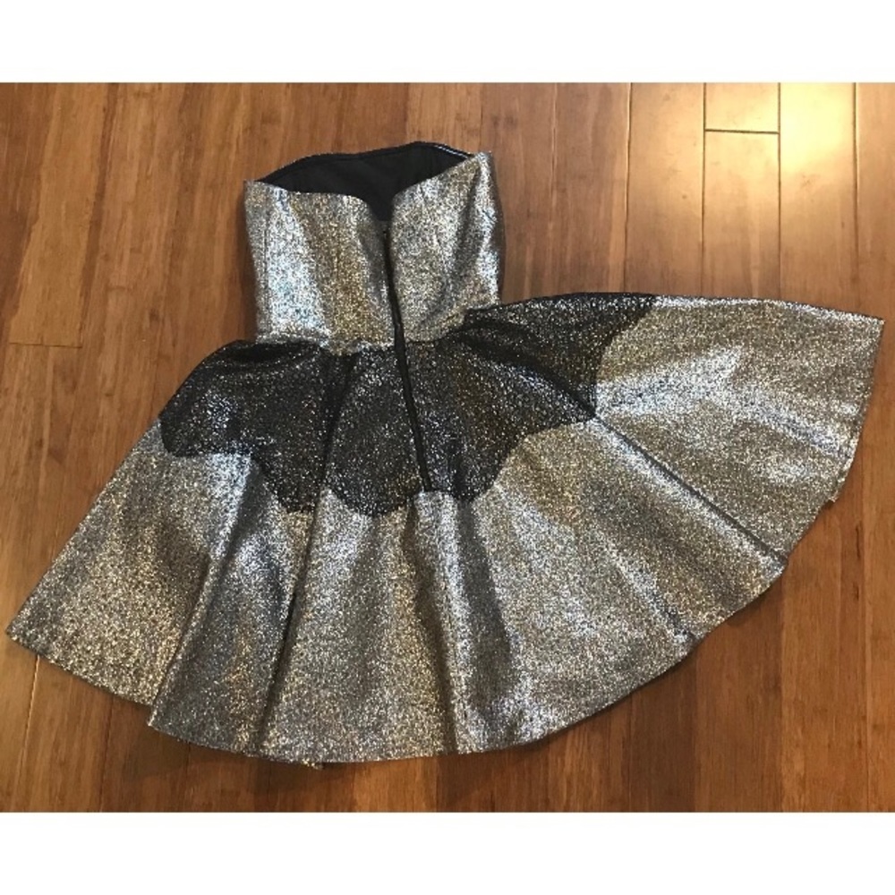 Anthropologie Foil Brocade Mini Dress - Picture 3 of 4